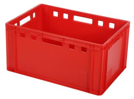 Fleischkästen Euro-Norm E3, rot, 20 l, 600x400x200 mm