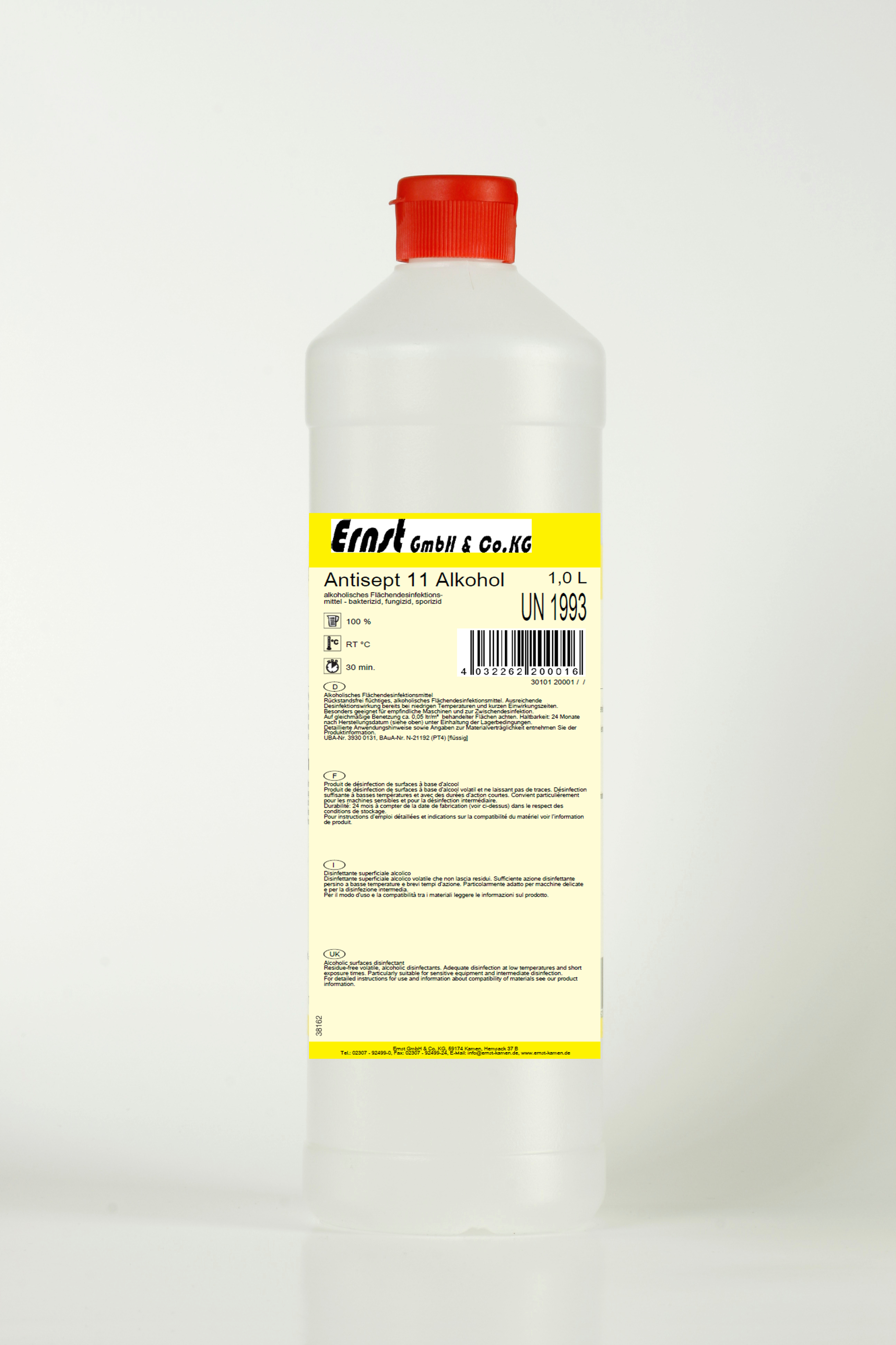 ERNST Antisept 11 - Alkohol DVG-Gel 1L